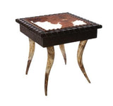 Horn Collection End Table (Square) - LOREC Ranch Home Furnishings