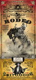 Official 2012 Deadwood Rodeo Poster Print w/Wooden Frame & Glass