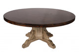 Large Round Alder Dining Table - LOREC Ranch Home Furnishings