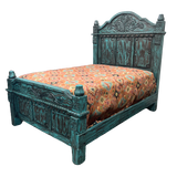 La Quinta Turquoise Bed - LOREC Ranch Home Furnishings