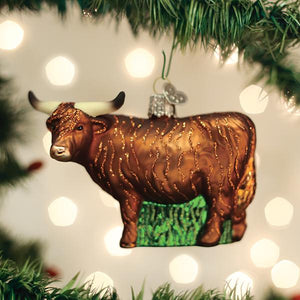 OWC Highland Cow Christmas Ornament