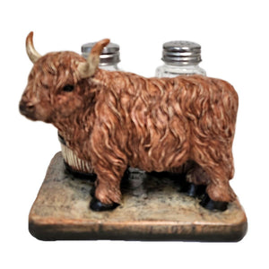 Highland Cow Salt and Pepper Holder