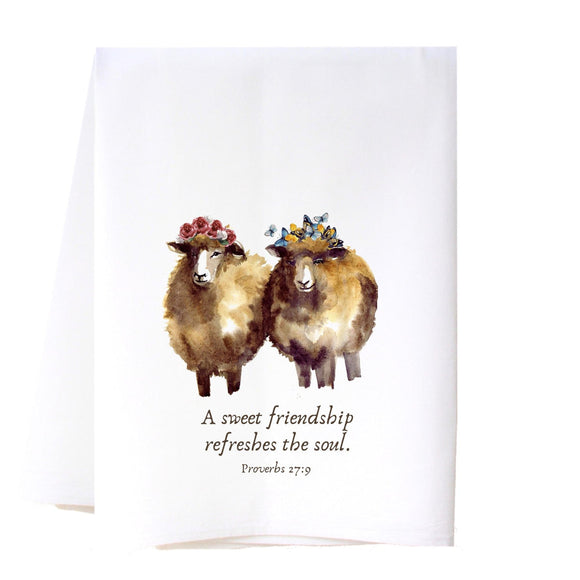 CP SWEET FRIENDSHIP FLOUR SACK TOWEL