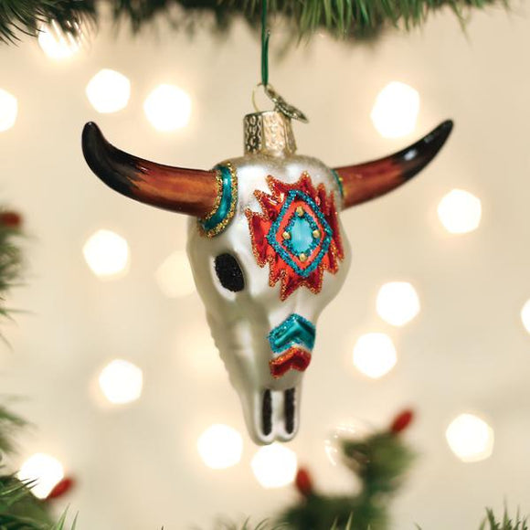 OWC Southwestern Steer Skull Ornament