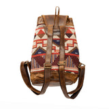 Western Fabric & Leather Backpack