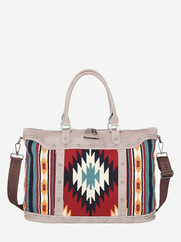 MW1114-5110 Montana West Aztec Tapestry Collection Weekender Bag