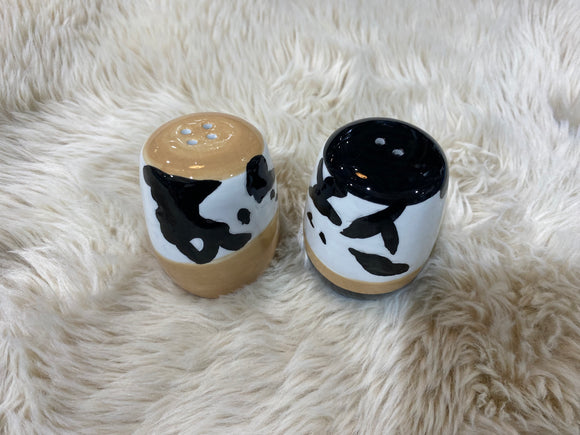 COUNTRY COW CERAMIC S/P SHAKER SET