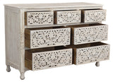 Arabella 7 Drawer Carved Dresser