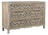 Arabella 7 Drawer Carved Dresser