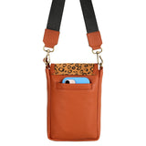 Cheetah Print Front Close Sling Bag