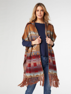 CC Juana Aztek Printed Hooded Cardigan