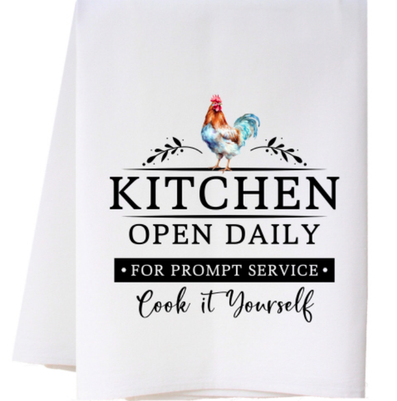 CP KITCHEN OPEN DAILY FLOUR SACK TOWEL