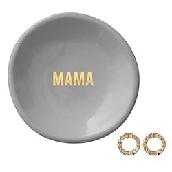 Earrings & Tray- Mama