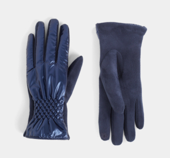 CC Puffer Pucker Wrist Touchscreen Gloves