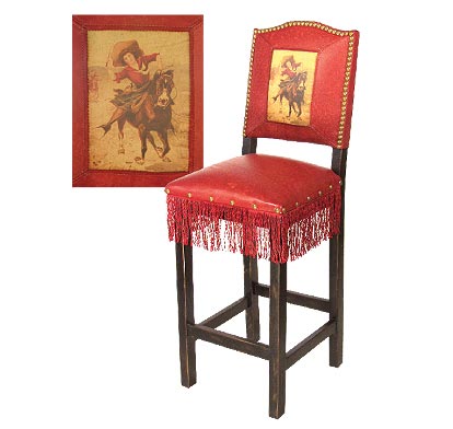 Vintage Cowgirl Barstool