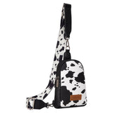 WG133-210 Wrangler Cow Print Crossbody Sling Chest Bag