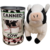 Canned Cow | Stuffed Animal Plush w/Funny Jokes | Gift