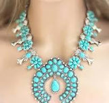 Vibrant Inlaid Turquoise Boho Necklace