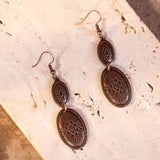 Rustic WGE-1022 Wrangler Western Tear Drop Dangling Earring