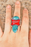 It's Beer Time Turquoise Ring