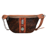 TR133-194 Trinity Ranch Hair On Cowhide Collection Belt Bag