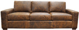 3 SEAT BRECKENRIDGE SOFA IN ROWDY BISON LEATHER ACORN