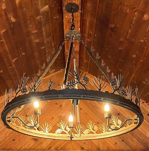 New 5 Light Ring Chandelier