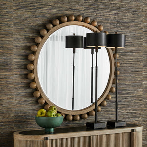 Brianza Round Mirror - 50 Natural