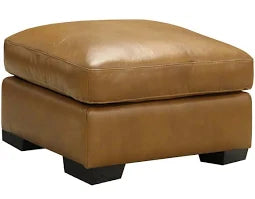 Huntington Ottoman In Legends Butternut