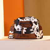 WG133-213 Wrangler Cow Print Crossbody Bag