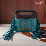 WG110-2022 Wrangler Top Handle Embroidered Fringe Mini Tote/Crossbody