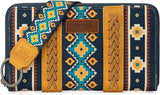 Ranch WG2203-W006 Wrangler Southwestern Art Print Wallet