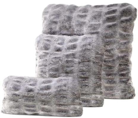 Grey Mink Pillow