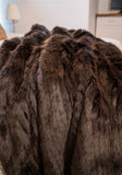 Andes Espresso Mink Throw Blanket - LOREC Ranch Home Furnishings