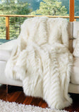 Andes Ivory Mink Throw Blanket - LOREC Ranch Home Furnishings