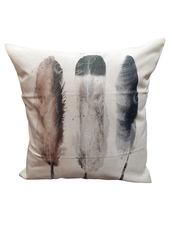 Watercolor Three Feather *Limited Edition* Pillow Cover