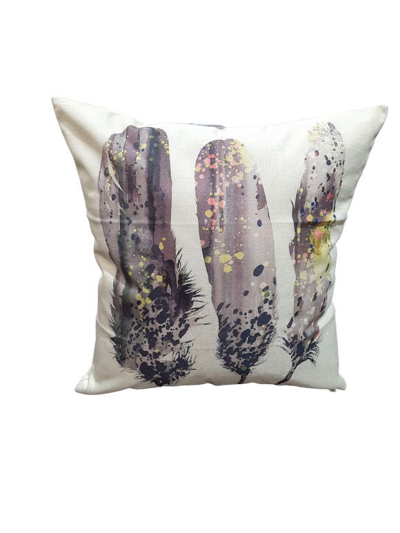 Three Abstract Feather *Limited Edition* Pillow Cover