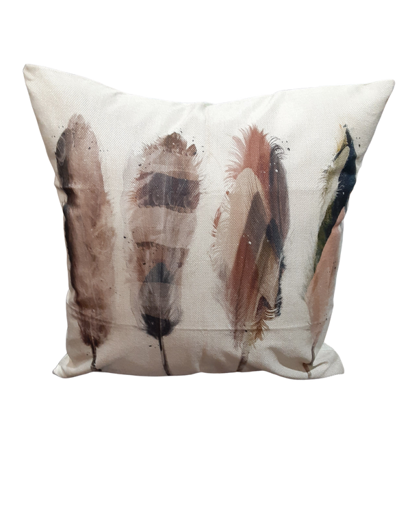 Watercolor Four Feather *Limited Edition* Pillow Cover