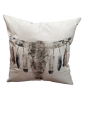 Skull & Feather *Limited Edition* Pillow Cover - LOREC Ranch Home Furnishings