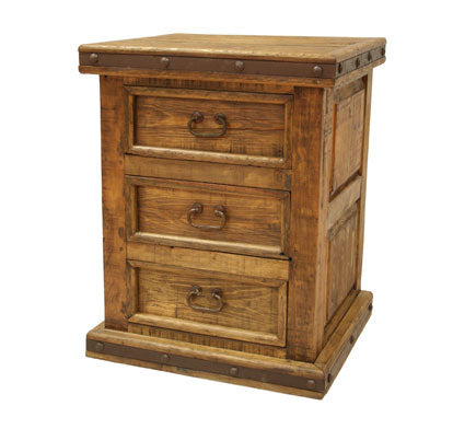 Pueblito 3 Drawer Nightstand