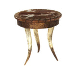 Horn Collection End Table (Round)