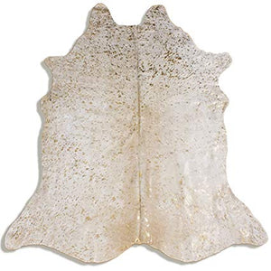 Metallic Acid Wash Cowhide Rug