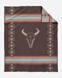 Pendleton® American West Tan Blanket - LOREC Ranch Home Furnishings