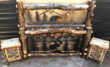 Aspen Lodge Bed w/Metal Inlay (Queen)