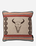 American West Tan Throw Pillow - LOREC Ranch Home Furnishings