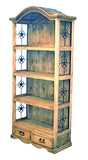 Bookcase with Metal Star