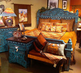 Queen Laquinta Bed
Turquoise - LOREC Ranch Home Furnishings