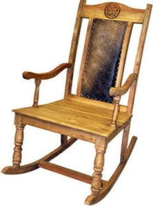 Texas Star Cowhide Rocker