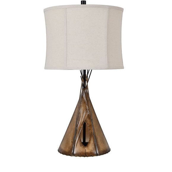 Teepee Lamp And Lampshade Included