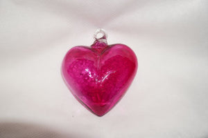 Micro Blown Glass Heart